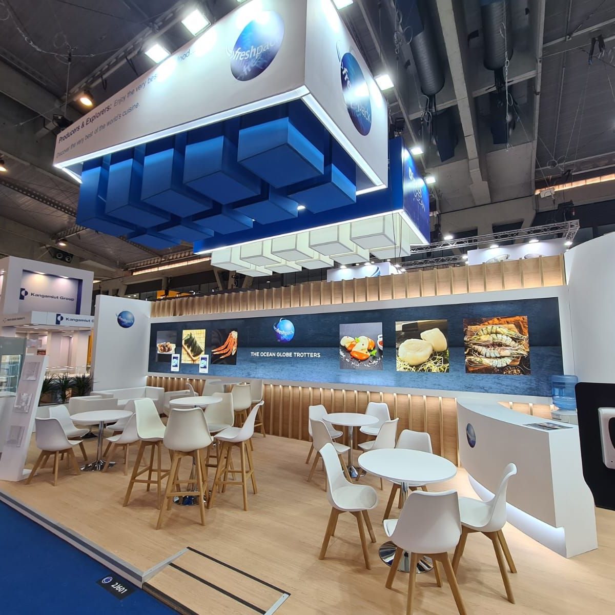 Stands de Freshpack, Direct Océan et Groupe Le Garrec