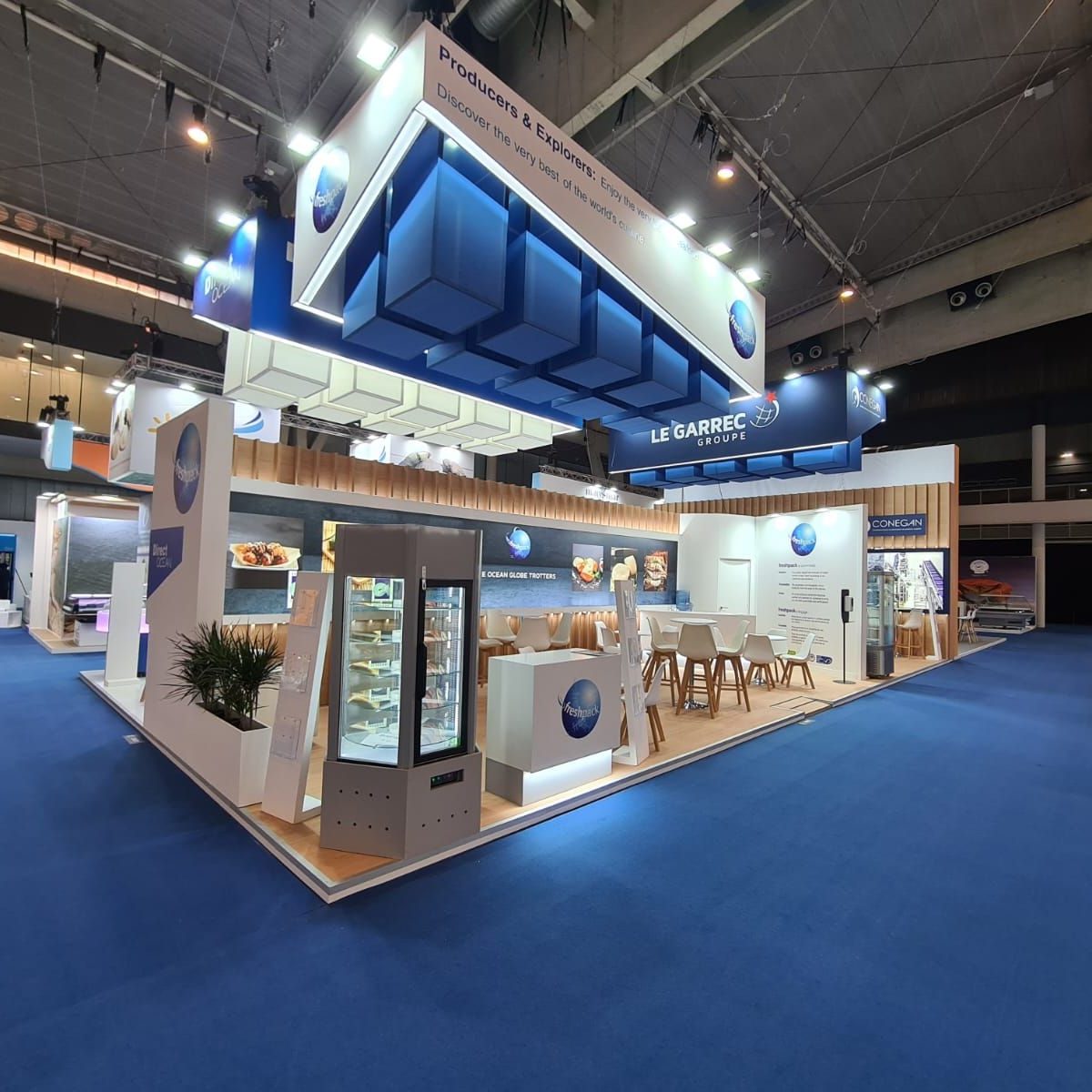 Stands de Freshpack, Direct Océan et Groupe Le Garrec
