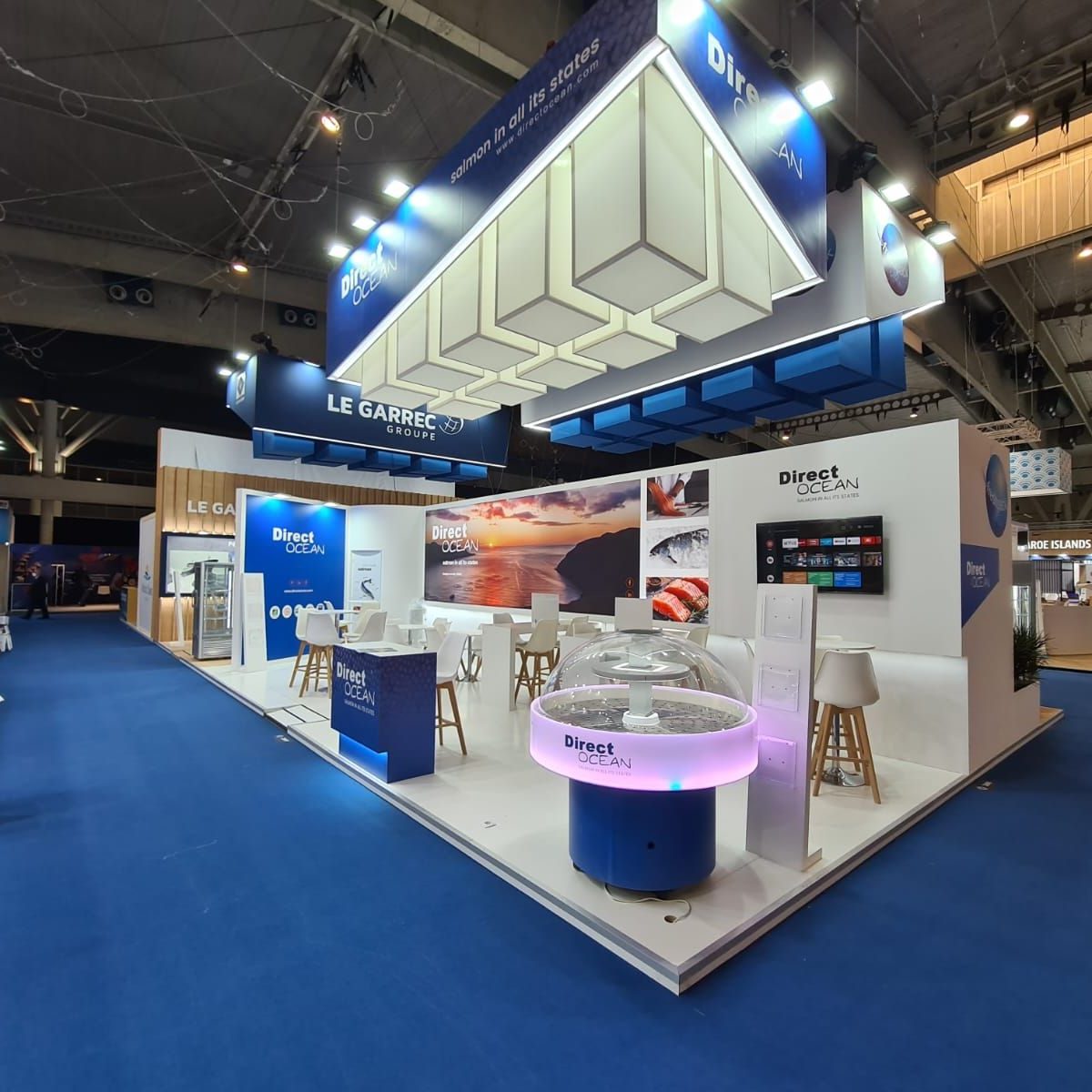 Stands de Freshpack, Direct Océan et Groupe Le Garrec