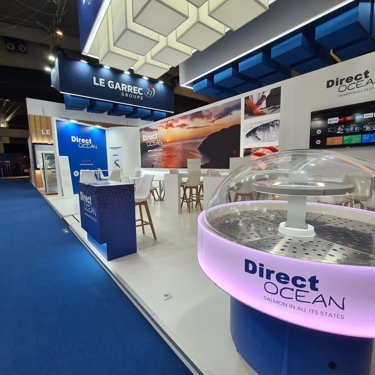 Stands de Freshpack, Direct Océan et Groupe Le Garrec