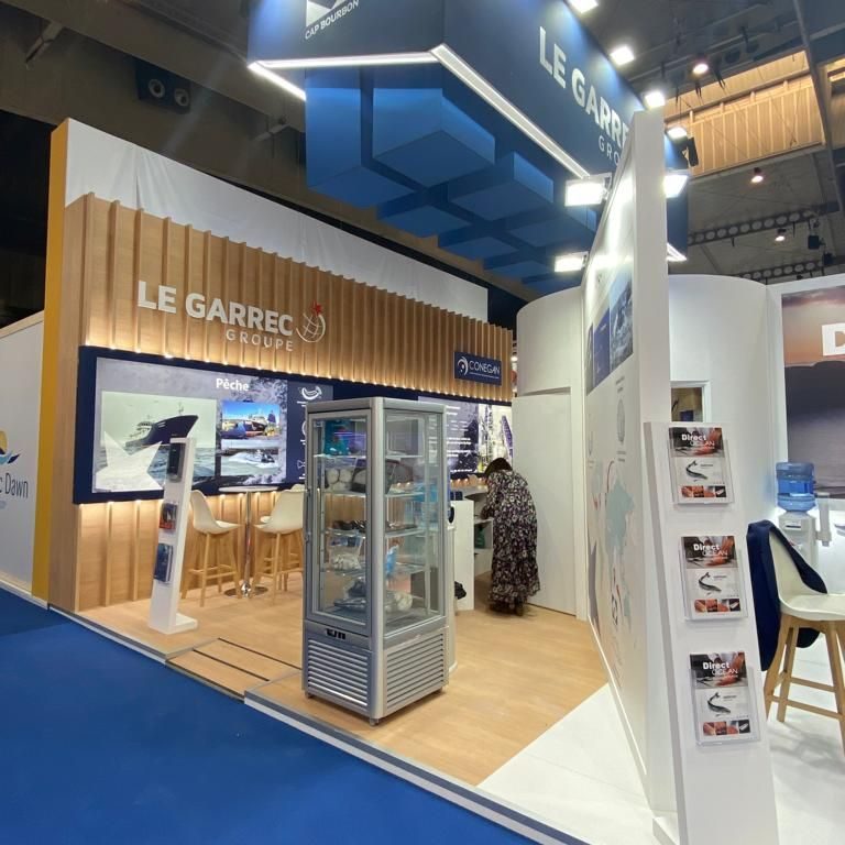 Stands de Freshpack, Direct Océan et Groupe Le Garrec