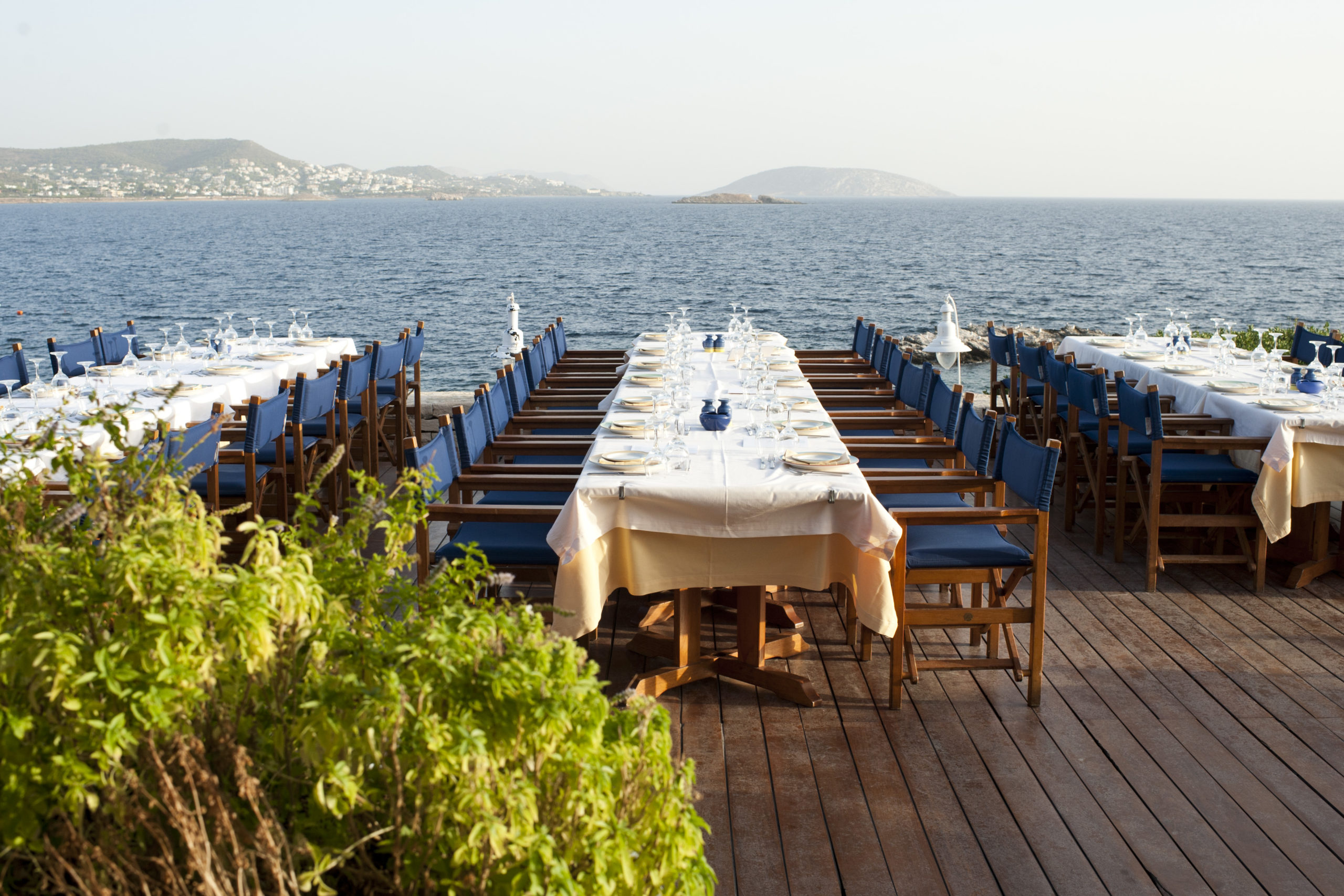 Dinner on viewing deck - Lagonissi Resort - Athens