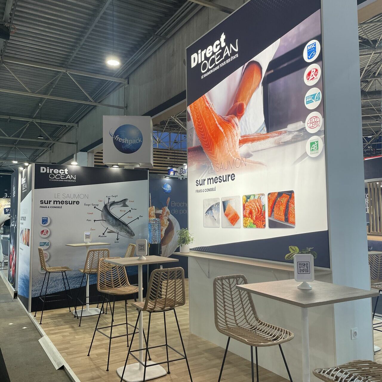stand de Freshpack et Direct Ocean au salon du SIRHA